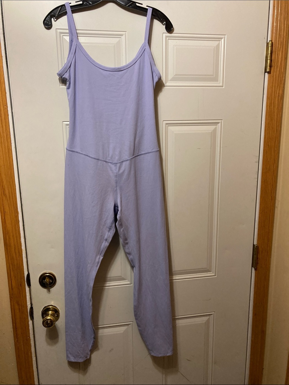 Lilac Spaghetti Strap Jumpsuit L NWOT